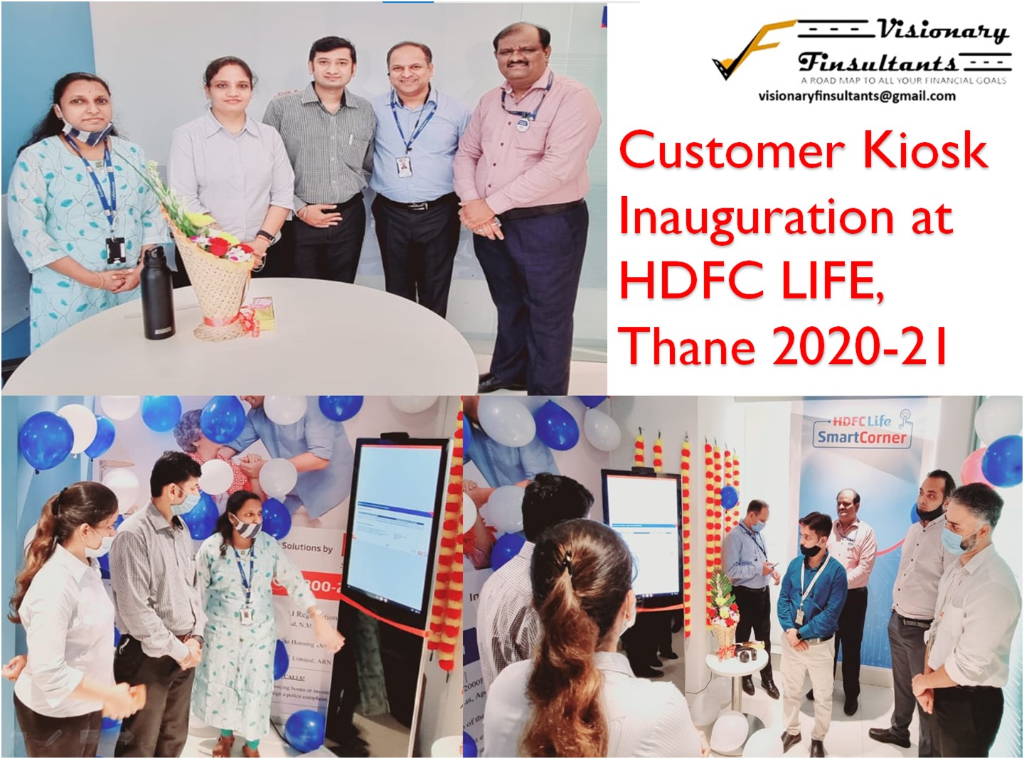 HDFC Life customer kiosk inauguration · Thane